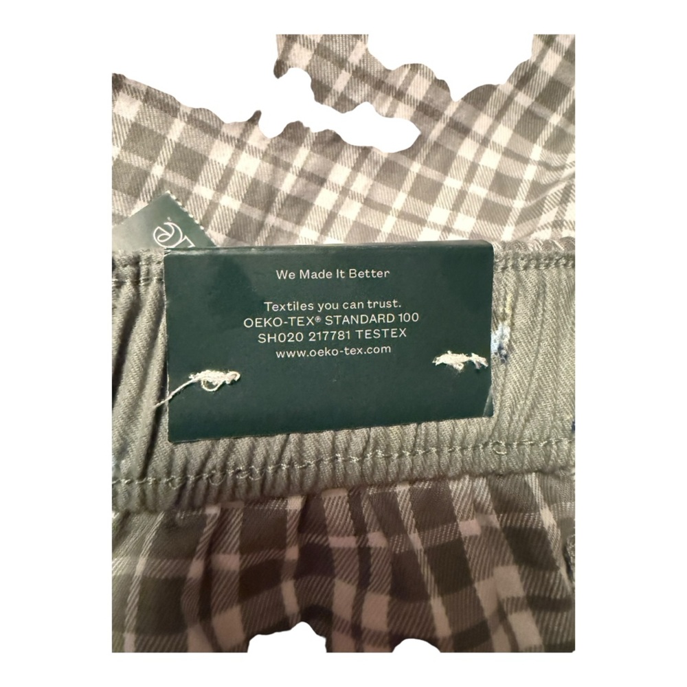 Wild Fable Sage Green Plaid/Checkered  Women's Sleep Shorts - Picture 5 of 7